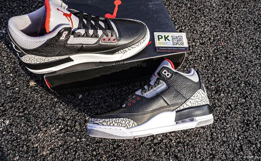 Cement Retro SHIP TO PK Jordan GOD READY Air 3 RETAIL MATERIALS Black 0517